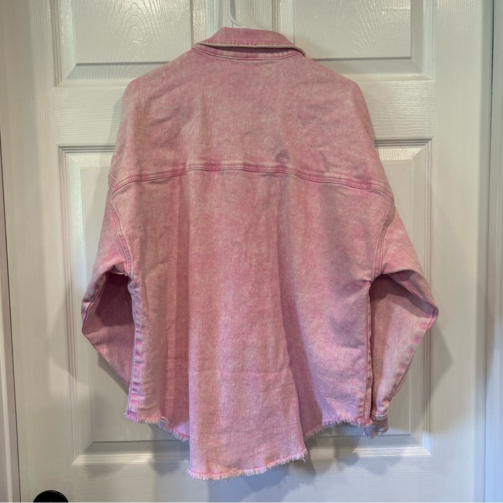 Celebrity Pink Light Pink Jean Jacket - Picture 4 of 5